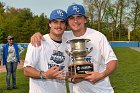 Baseball vs Babson  Wheaton College Baseball players celebrate their victory over Babson to win the NEWMAC Championship for the third year in a row. - (Photo by Keith Nordstrom) : Wheaton, baseball, NEWMAC